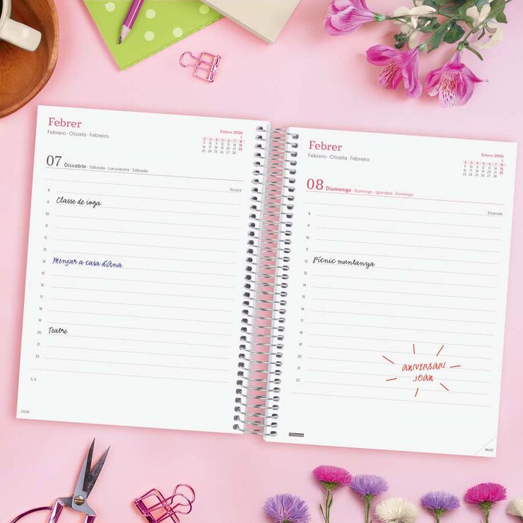 Agenda Finocam Design Collection E10 día/pág cat 2026 Imposible