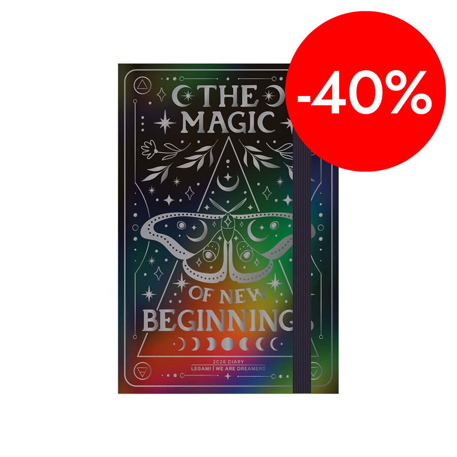 Agenda Legami 16 mesos Medium dia/p&agrave;g multiling&uuml;e 2025-26 Moth