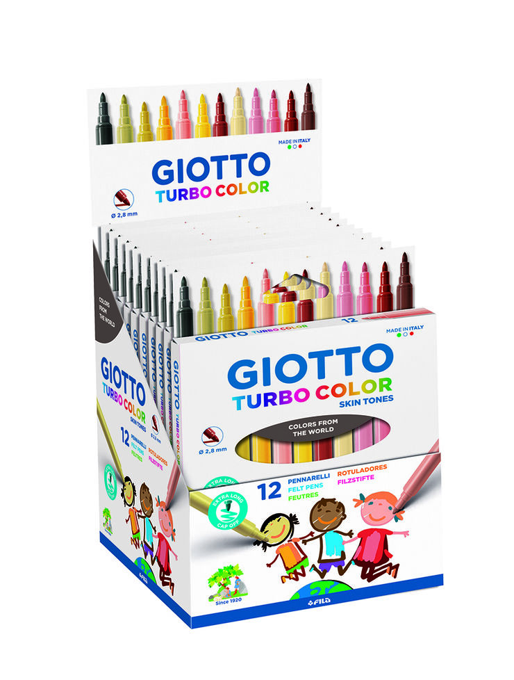 Giotto Turbo Color Rotuladores, Estuche 24 unidades : : Juguetes y  juegos