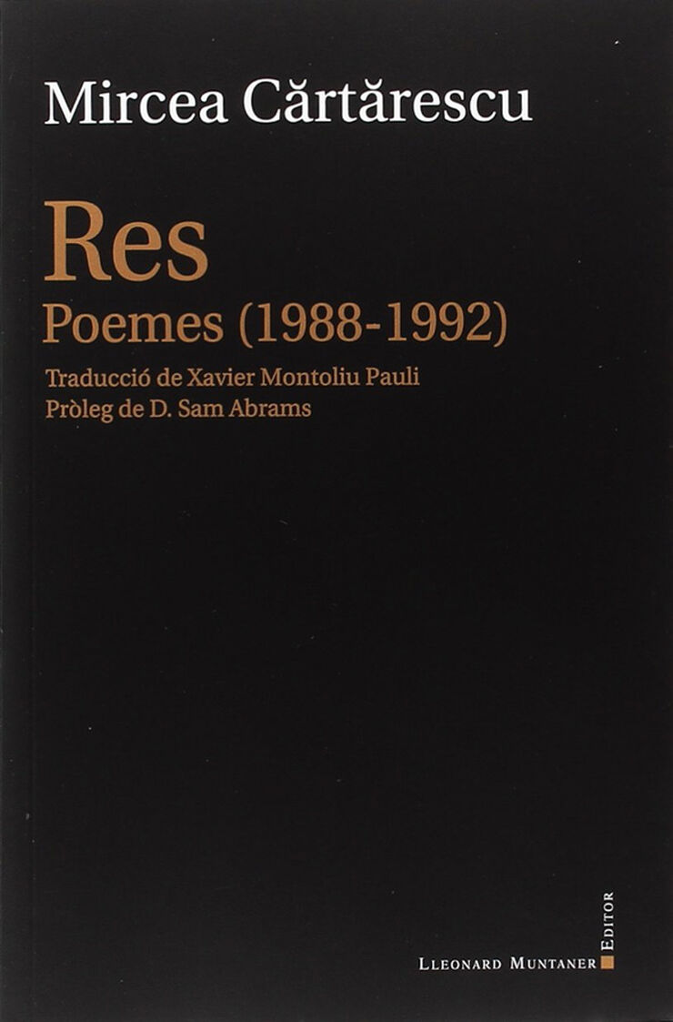 Res. Poemes (1988-1992)