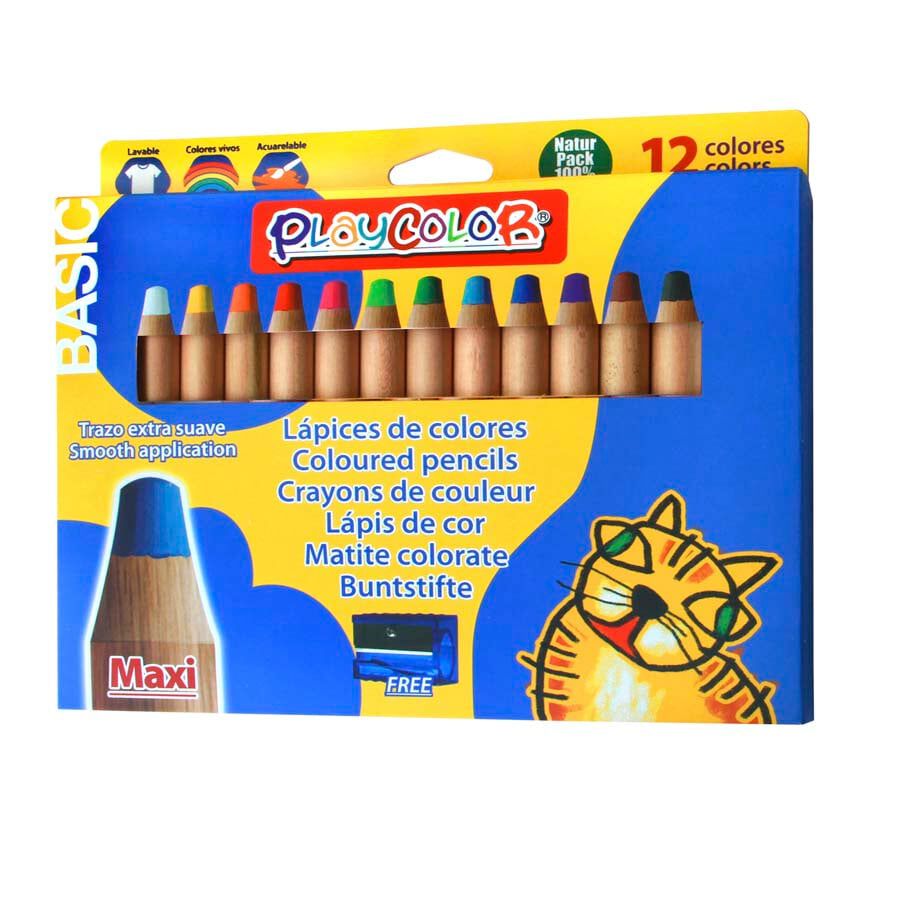 L&aacute;pices de colores Playcolor 12 colores