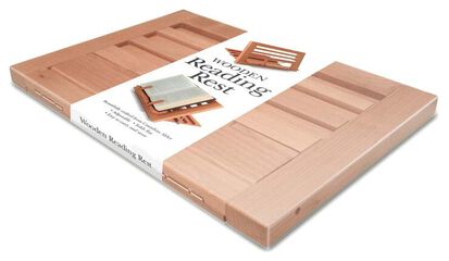 Atril de madera de sobremesa para libro o tablet