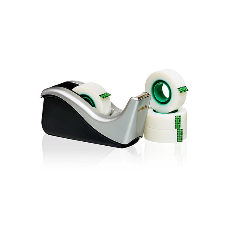 Dispensador Cinta adhesiva 3M Scotch C60+4 rollos cinta invisible