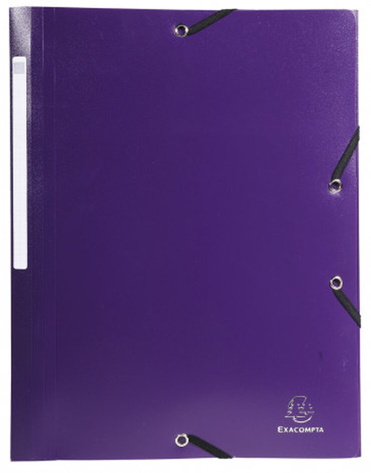 Carpeta PP 3 Solapes A4 Exacompta Violeta Carpeta PP 3 Solapes A4 Exacompta Violeta