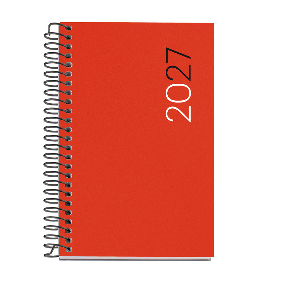 Agenda Miquelrius Espiral Caddy Dia P&agrave;gina Catal&agrave; 2027 City Vermell