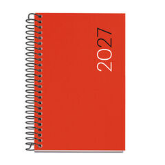 Agenda Miquelrius Espiral Caddy Dia P&agrave;gina Catal&agrave; 2027 City Vermell