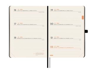 Agenda Finocam Textura M4 sem/vista horizontal cas 2026 negro
