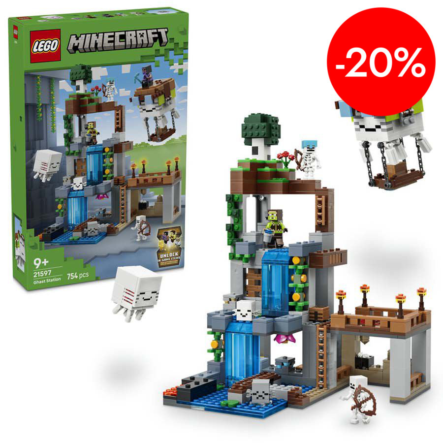 lego minecraft estacion ghast 21597