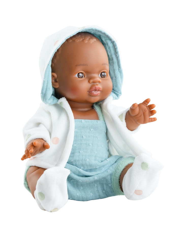 Muñeco bebé caucásico con cuerpo blando 40 cm