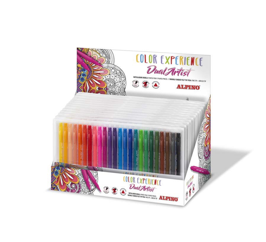 Rotuladores doble punta 10 colores pastel en caja- Faber Castell- Lloc d'Art