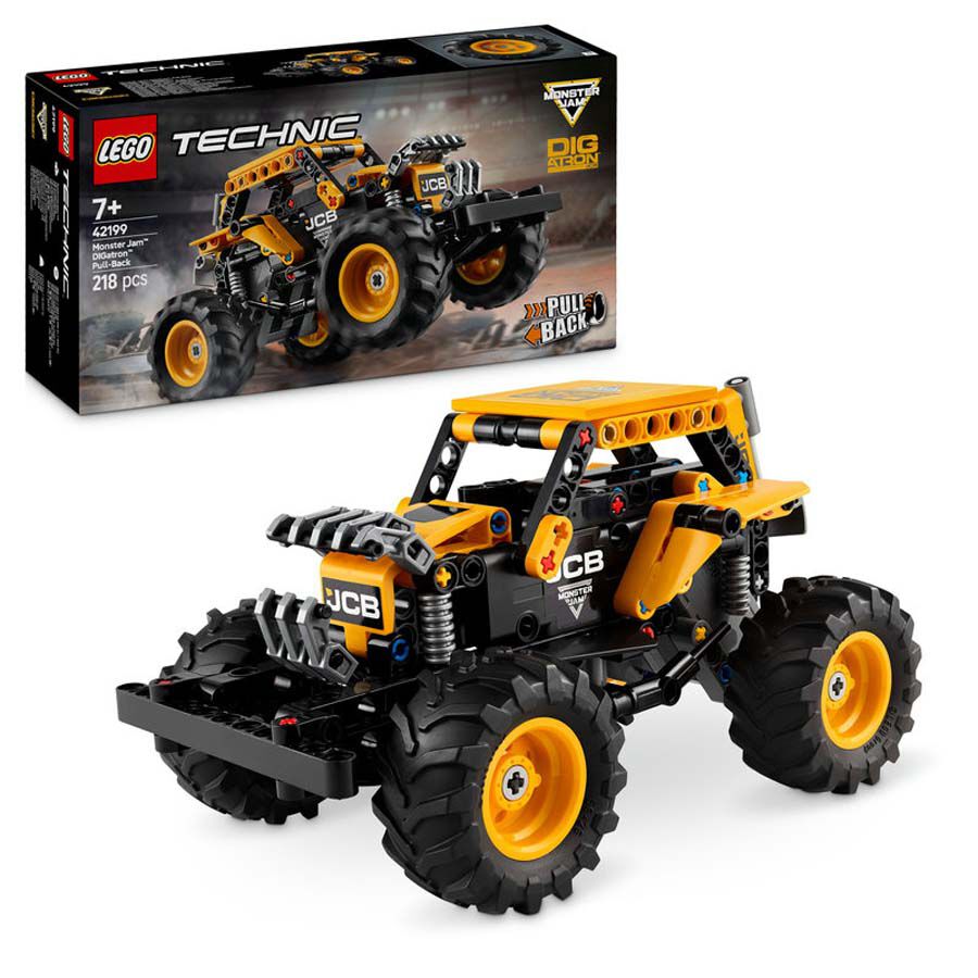 lego technic monster jamr digatronr con motor de carga manual 42199