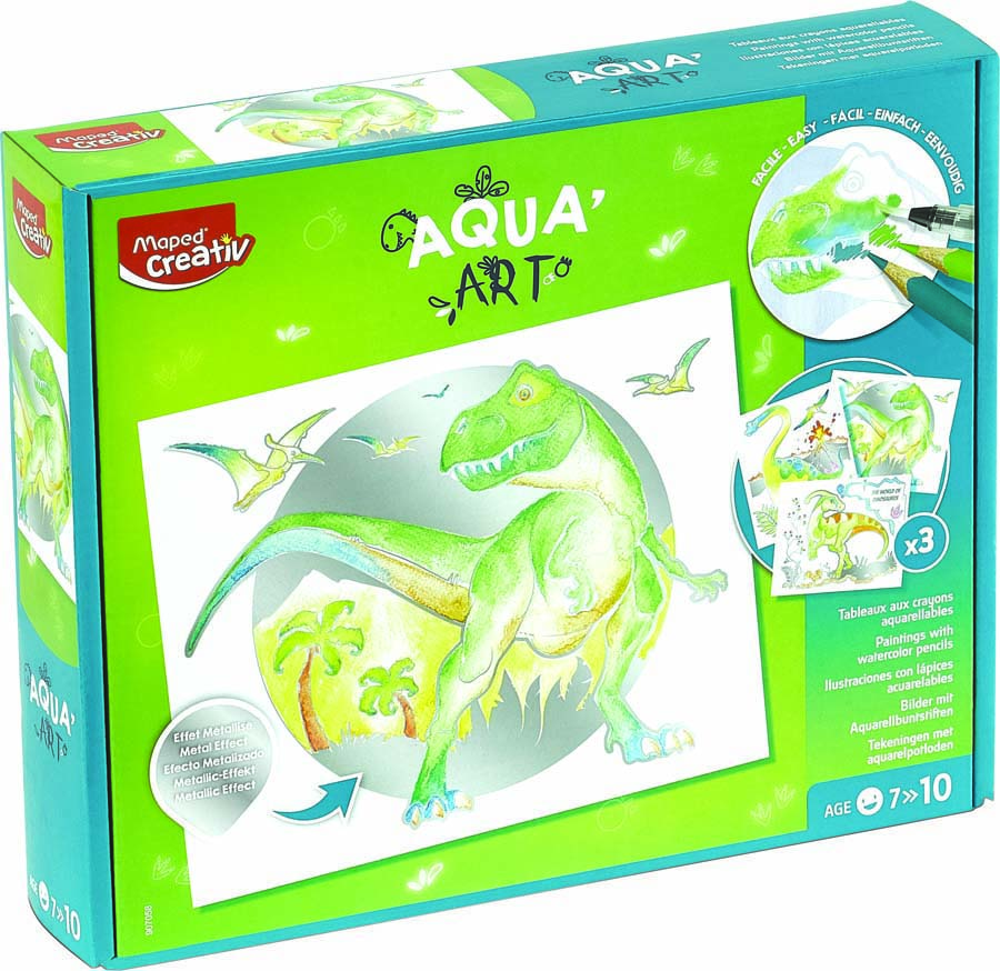 Aqua Art Dinosaurios Maped Creativ Kit