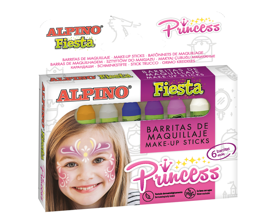 Humillar Psiquiatría Alpinista Maquillaje barra Fiesta Princess 6 colores - Abacus Online