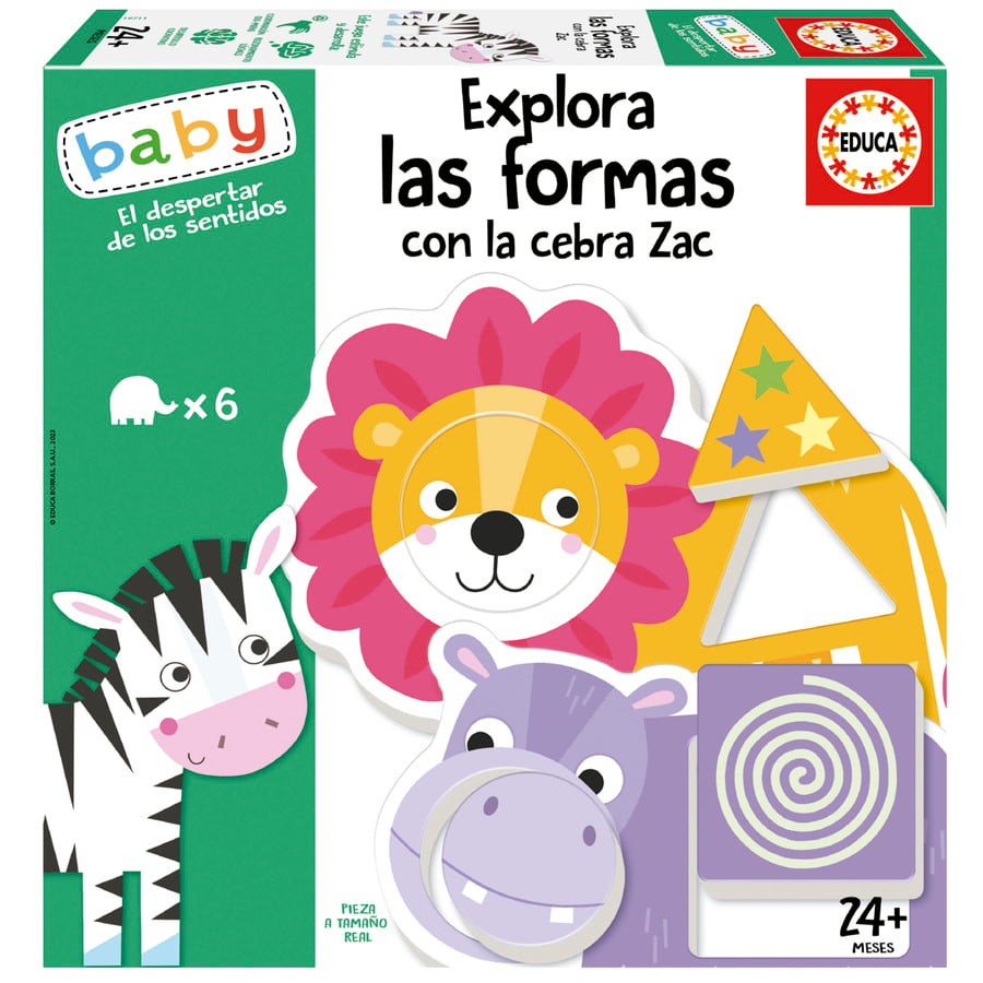 Explora las formas con la cebra Zac