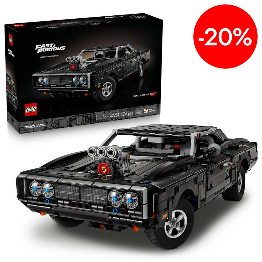 lego technic fast and furious coche dodge charger rt 42231