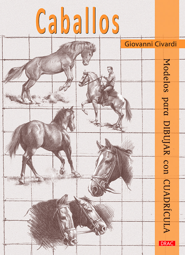 caballos modelos para dibujar con cuadricula