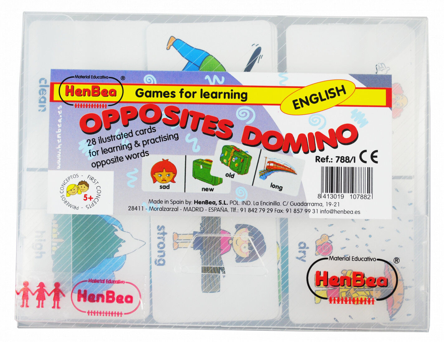 Dominó Contrarios inglés