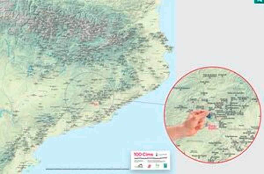 100 cims - Mapa de rascar