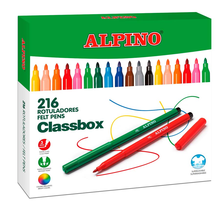 Rotulador Alpino Classsbox 216 uds - Abacus Online