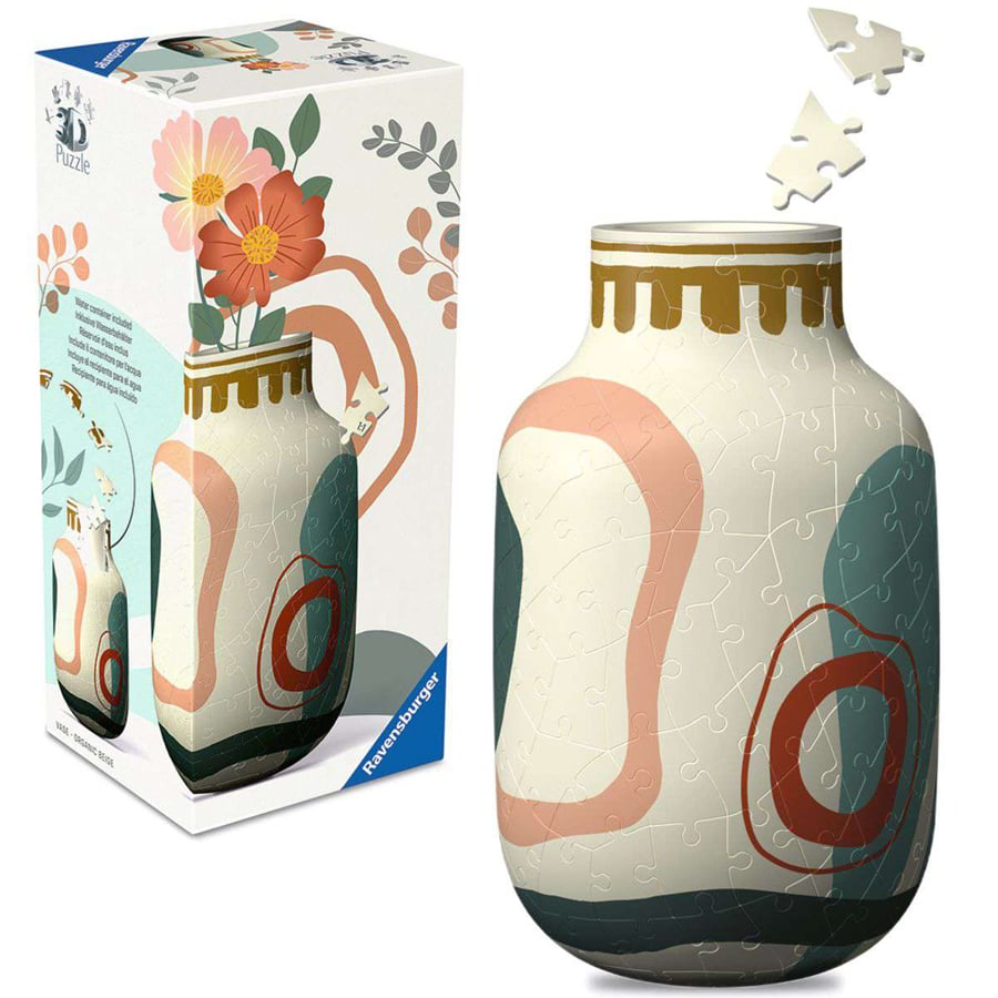 Puzle 3D jarrón Organic Beige