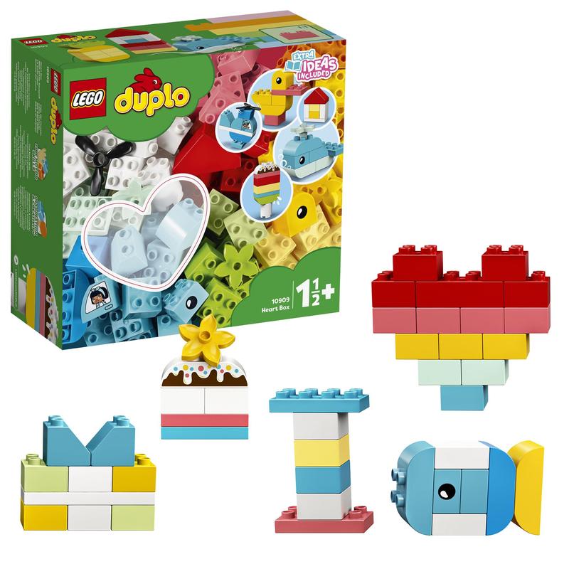  LEGO 10914 DUPLO Classic Deluxe Juego de construcción de caja  de ladrillos con almacenamiento, juguete de aprendizaje de primeros  ladrillos para niños de 1.5 años : Juguetes y Juegos