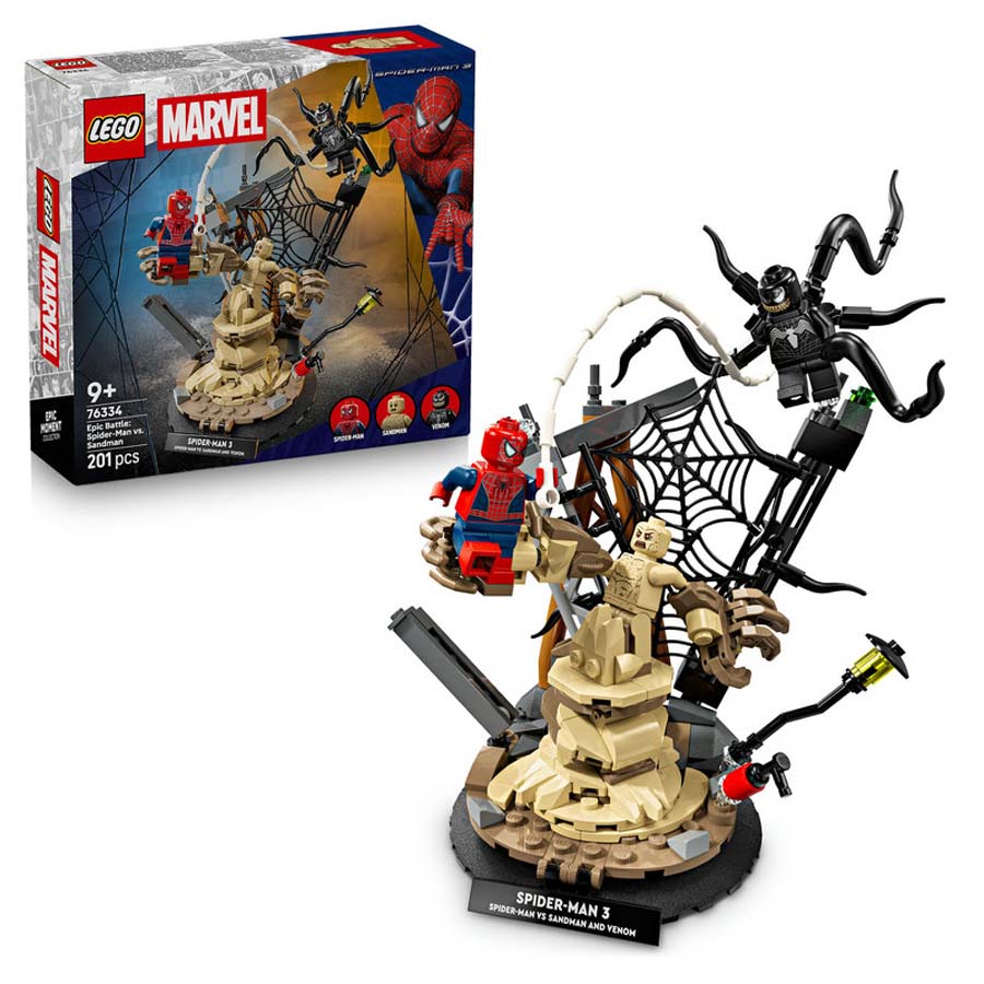 lego super heroes batalla legendaria spider-man vs sandman 76334