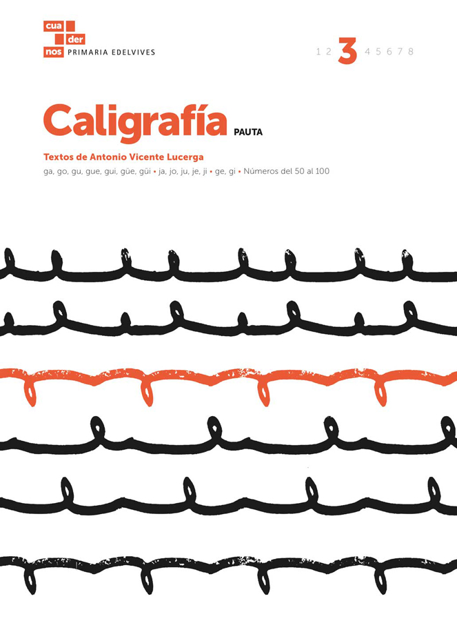 cuaderno caligrafia 3 pauta