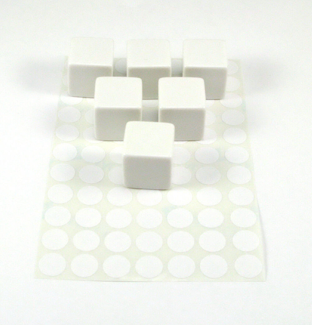 Dado 6 caras blanco 6 unidades