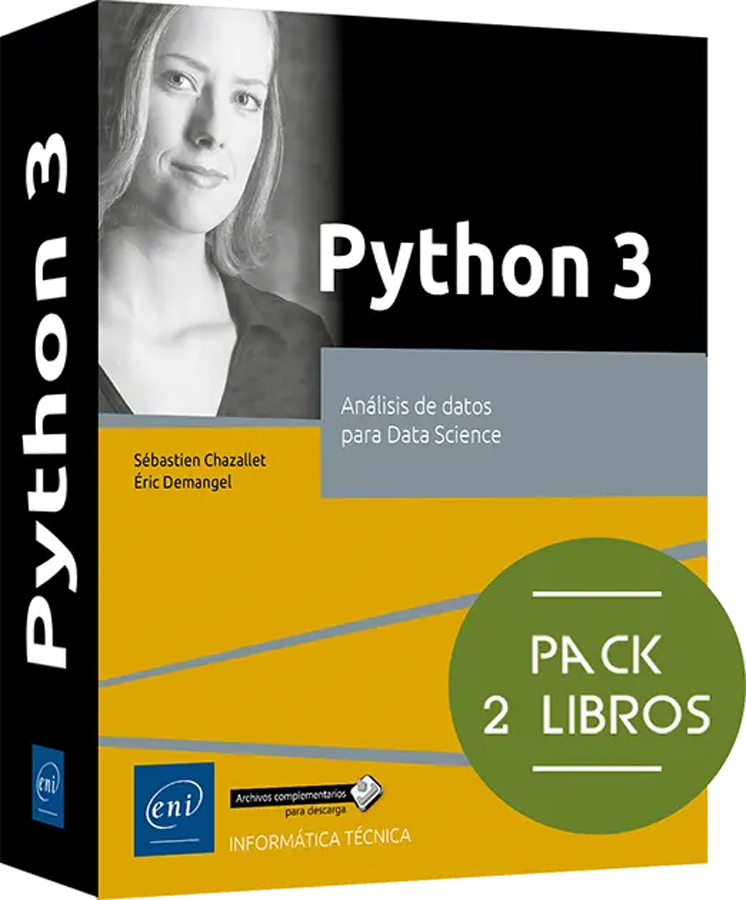Python 3. Pack de 2 libros: Análisis de datos para Data Science