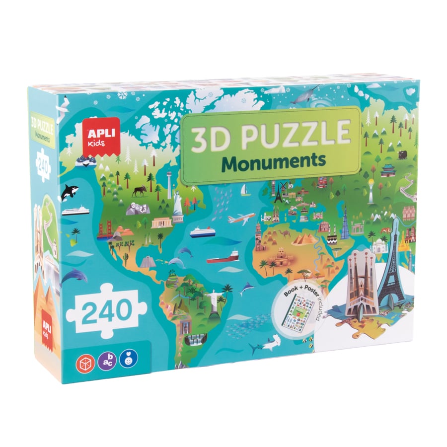 Puzle de 240 Piezas Monumentos del Mundo