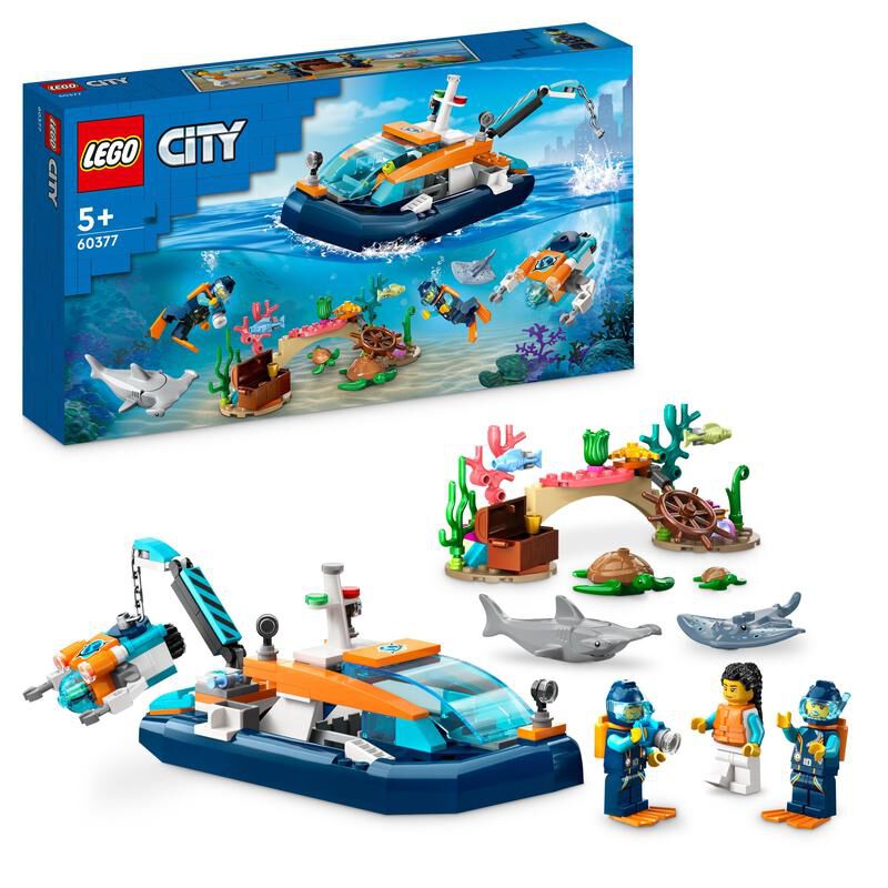lego city barco de buceo explorador 60377