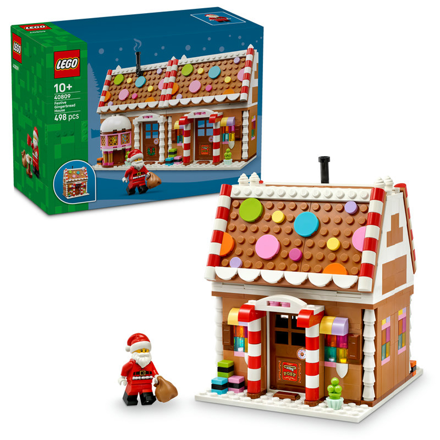 LEGO® Iconic Casa de Galleta de Jengibre Festiva 40809