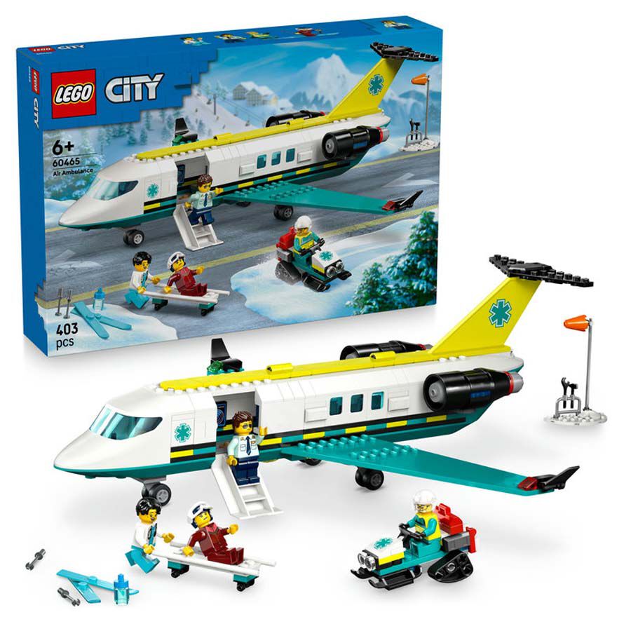 lego city ambulancia aerea de emergencia 60465