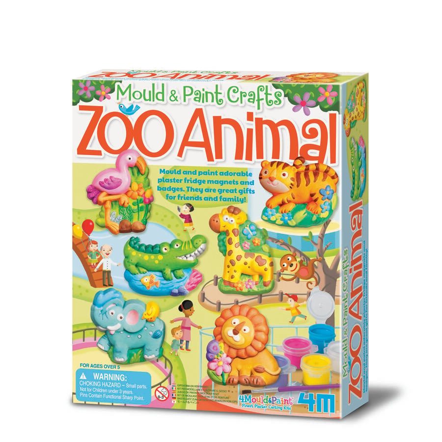Kit Moldea Y Pinta Animales Zoo