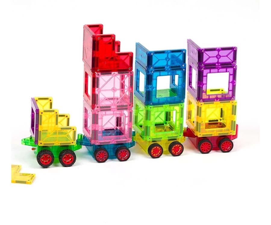 Imanix Tren con vagones 38 piezas