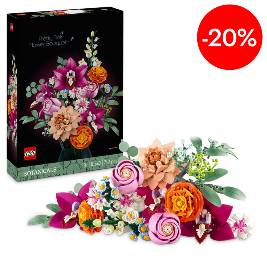 lego botanicals ramo de flores fantasia en rosa 10342