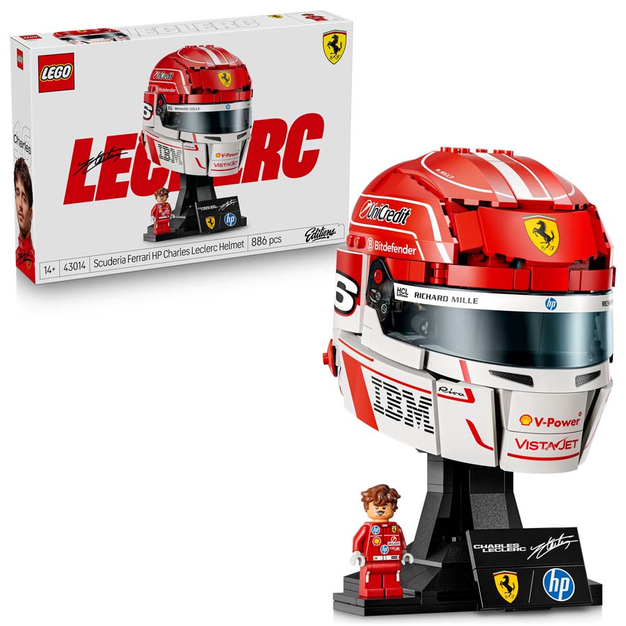 LEGO® Editions Formula 1 Scuderia Ferrari HP Charles Leclerc Casco 43014