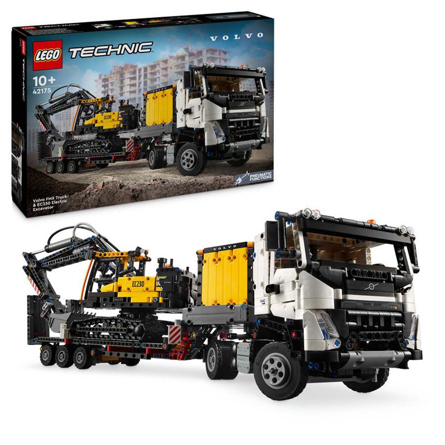 LEGO® Technic Camión FMX y Excavadora Eléctrica EC230 Volvo 42175