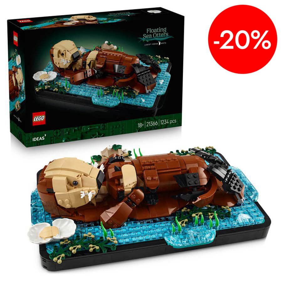 lego ideas nutrias marinas a flote 21366