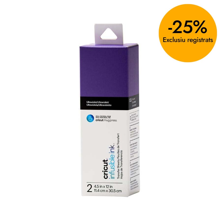 Infusible Ink transfer 11x30cm ultraviolet 2 hojas