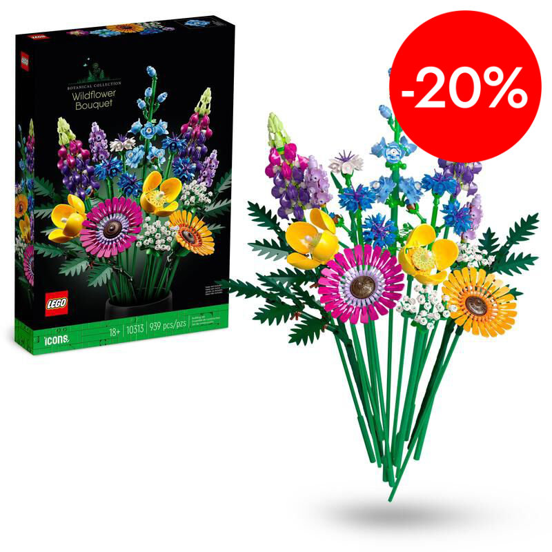 lego icons ramo de flores silvestres 10313