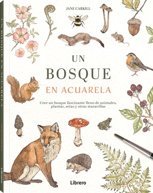 un bosque en acuarela