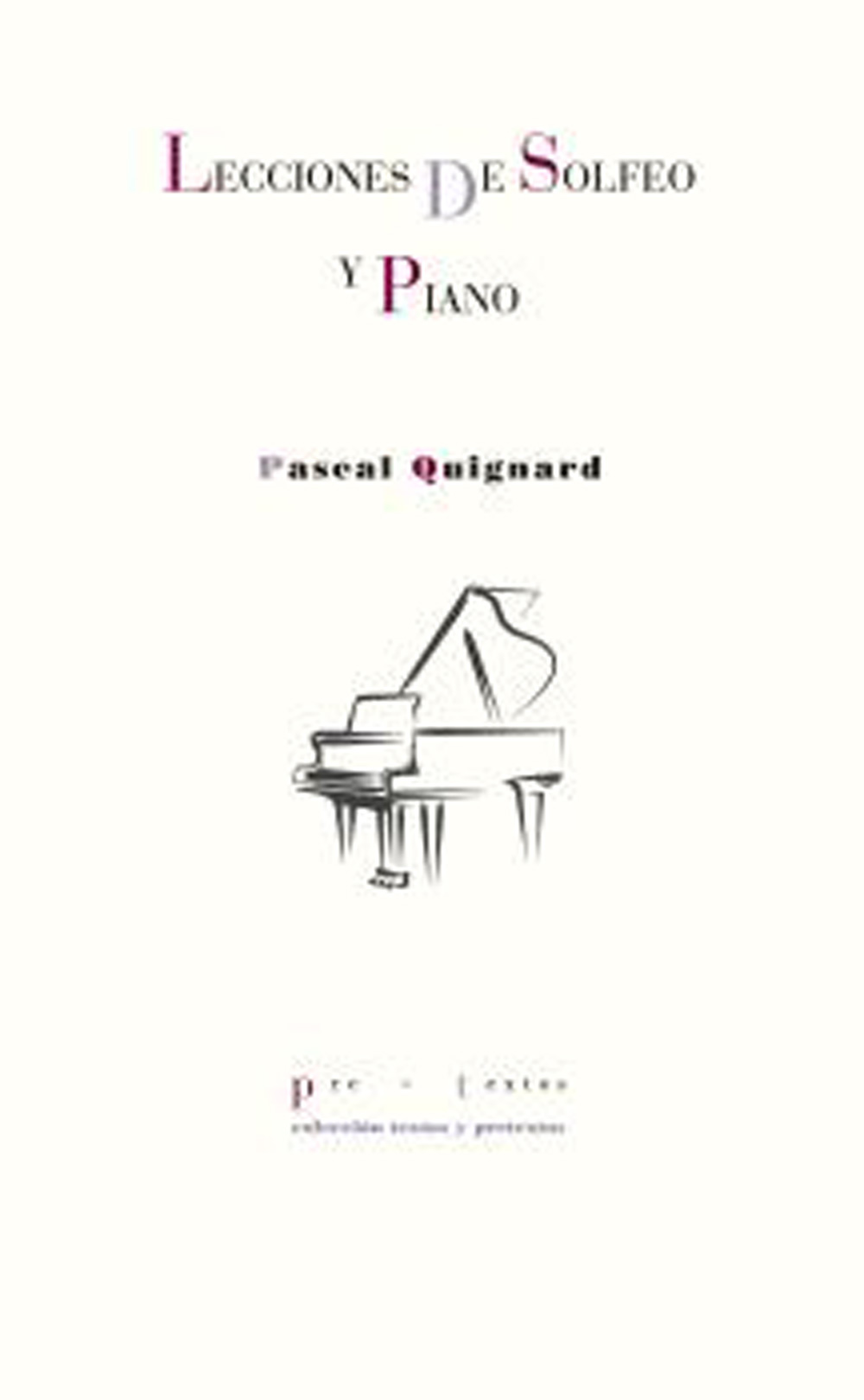 lecciones de solfeo y piano