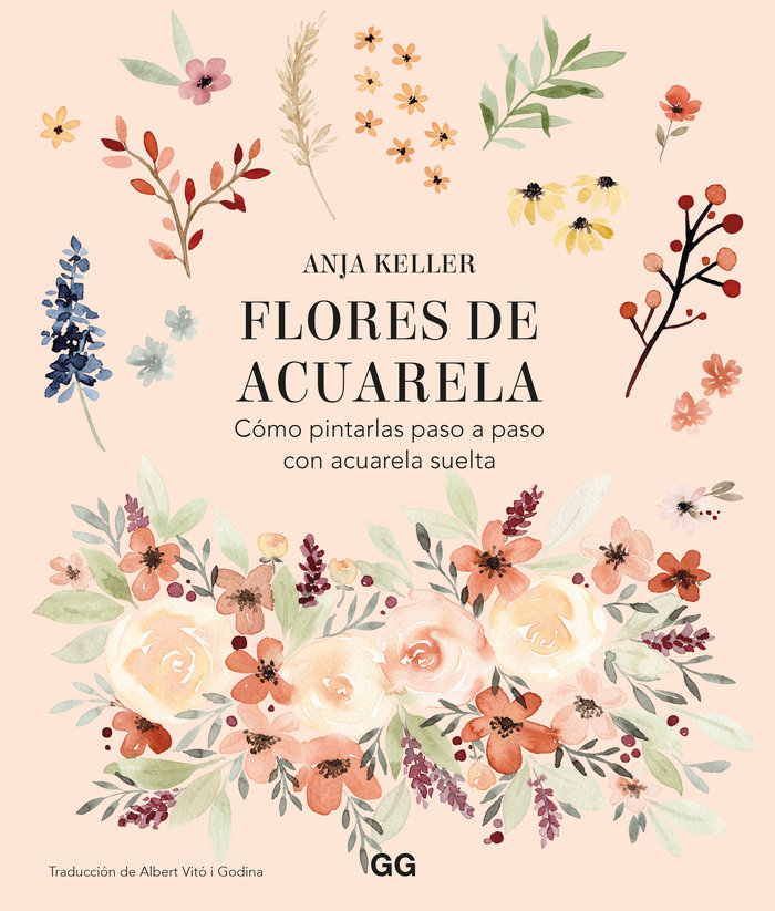 flores de acuarela