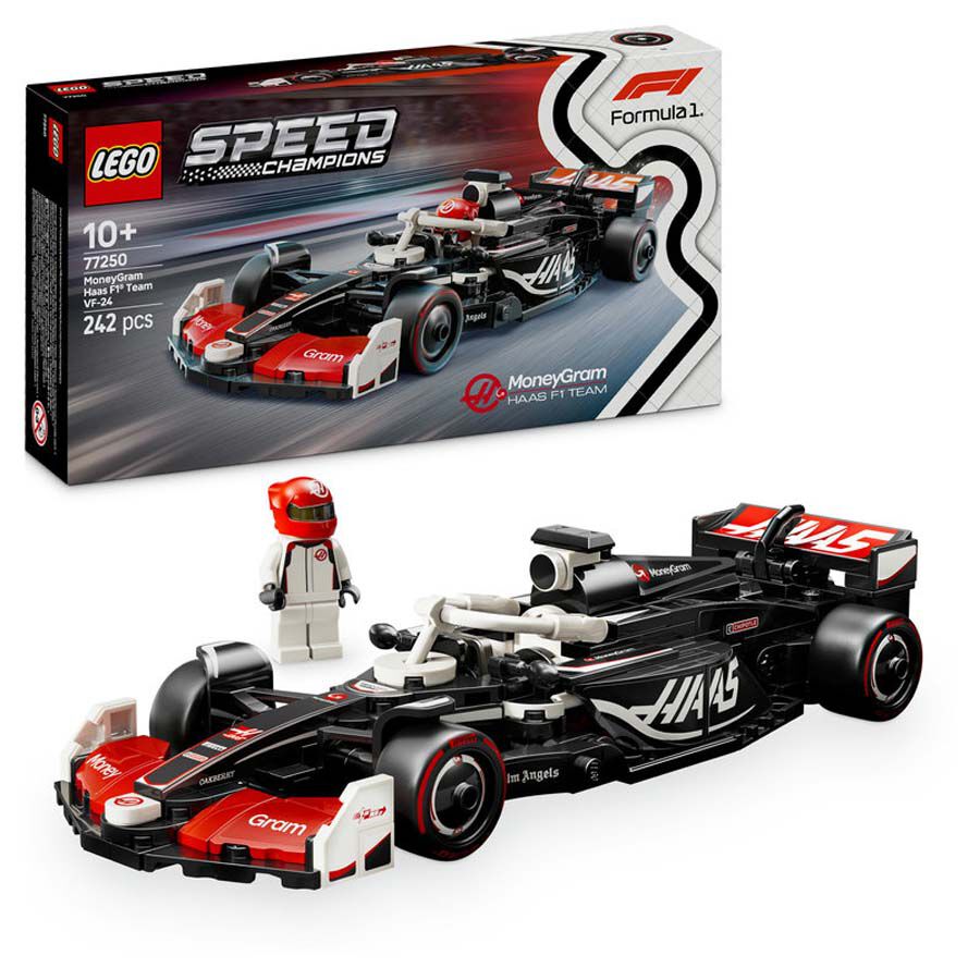 lego speed champions coche de carreras moneygram haas f1 team vf-24 77250