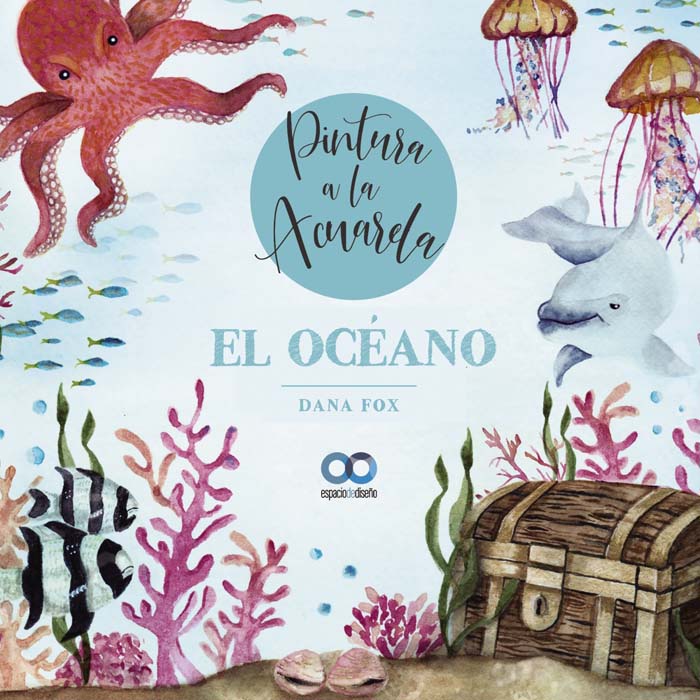 el oceano pintura a la acuarela