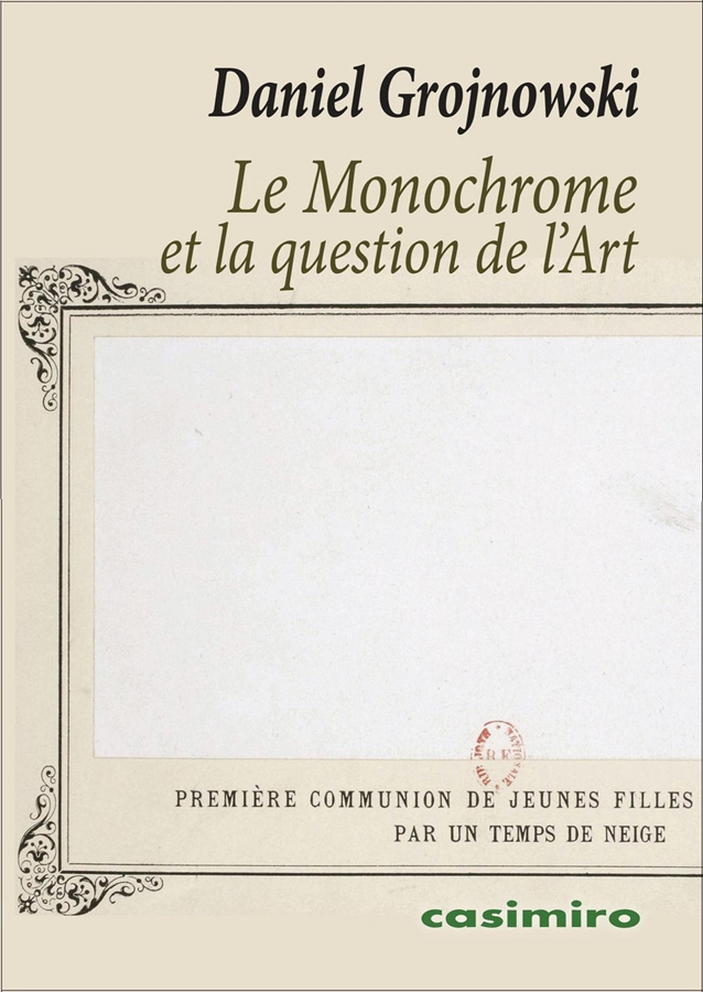le monochrome et la question de lart