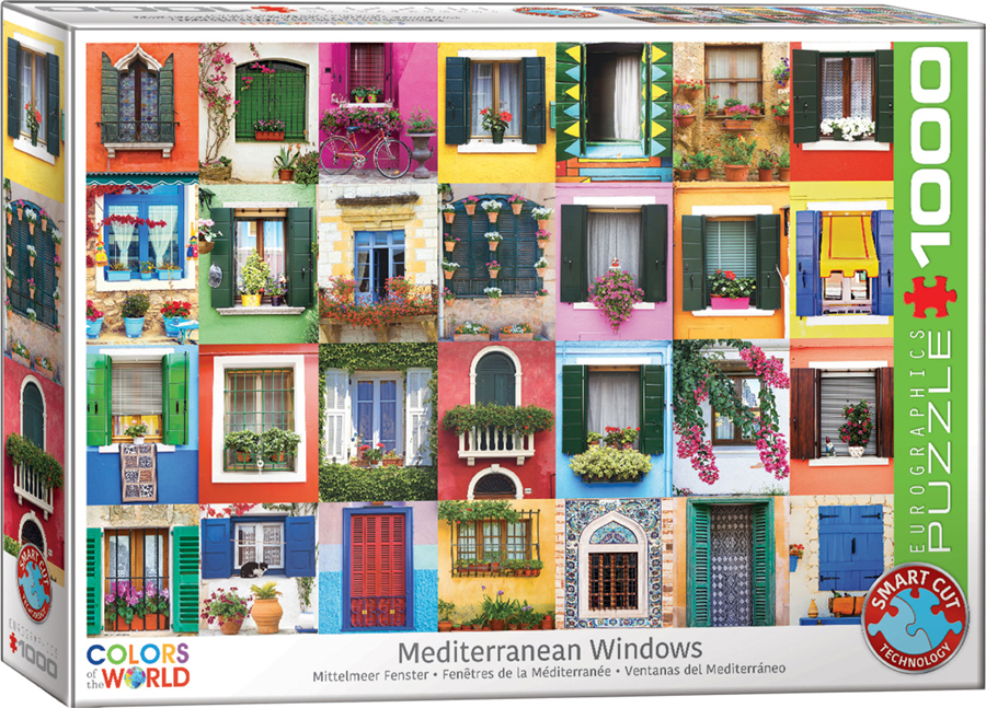 Puzle 1000 Piezas Ventanas Mediterráneas