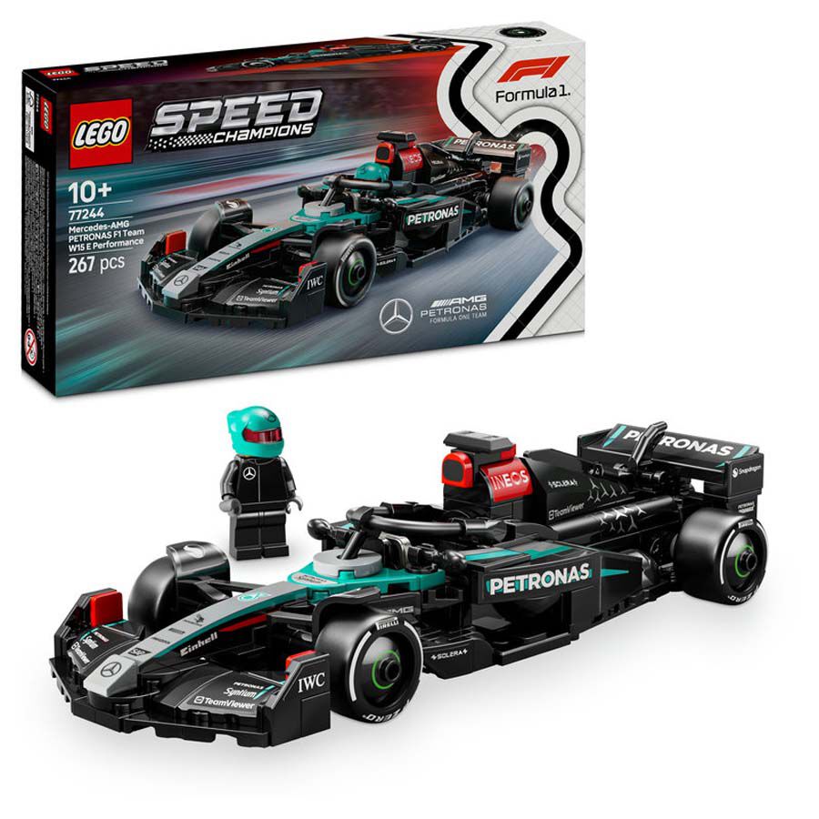 lego speed champions coche de carreras mercedes-amg f1 w15 77244