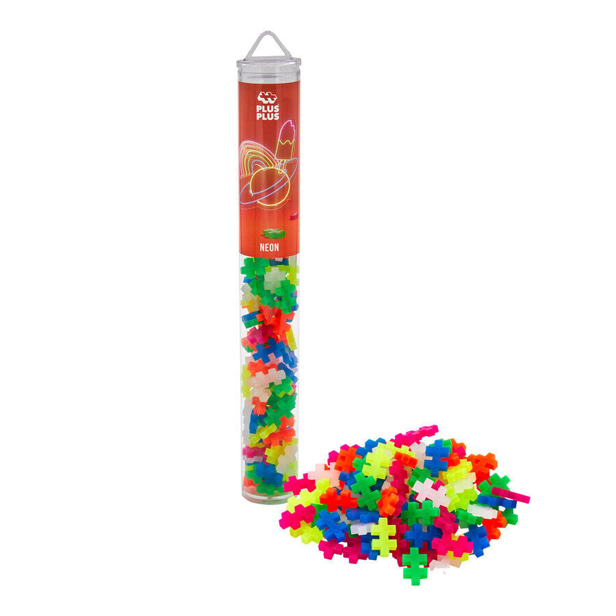 plus-plus tubo neon mix 100 piezas